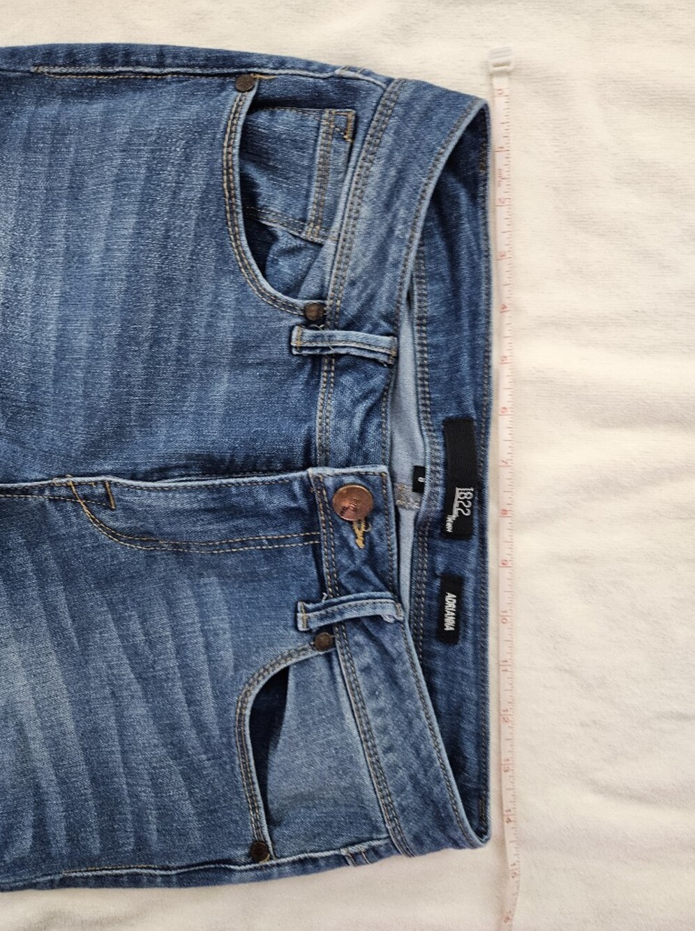 1822 Denim Adrianna Skinny Jeans Size 8 Medium Wash Stretch - Picture 5 of 12